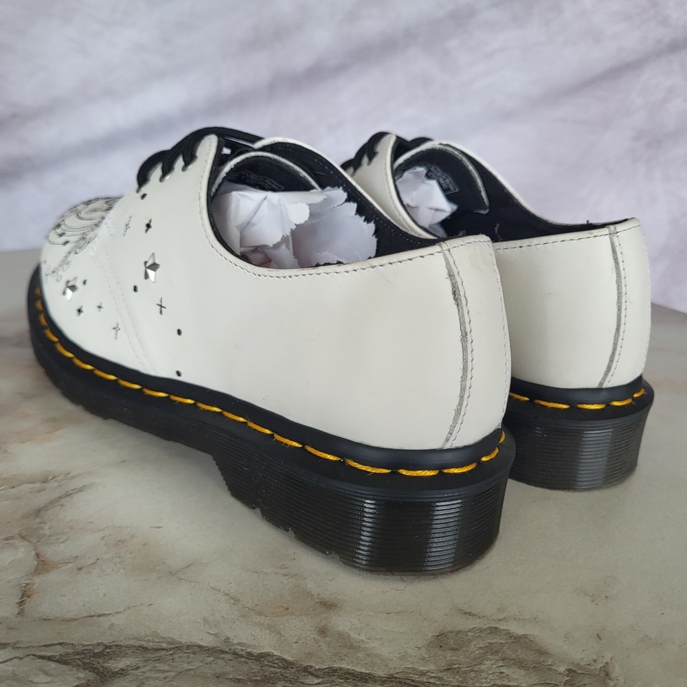 Dr. Martens 1461 COSMIC Embroidered Oxfords Women's Size 8 White - Picture 6 of 16
